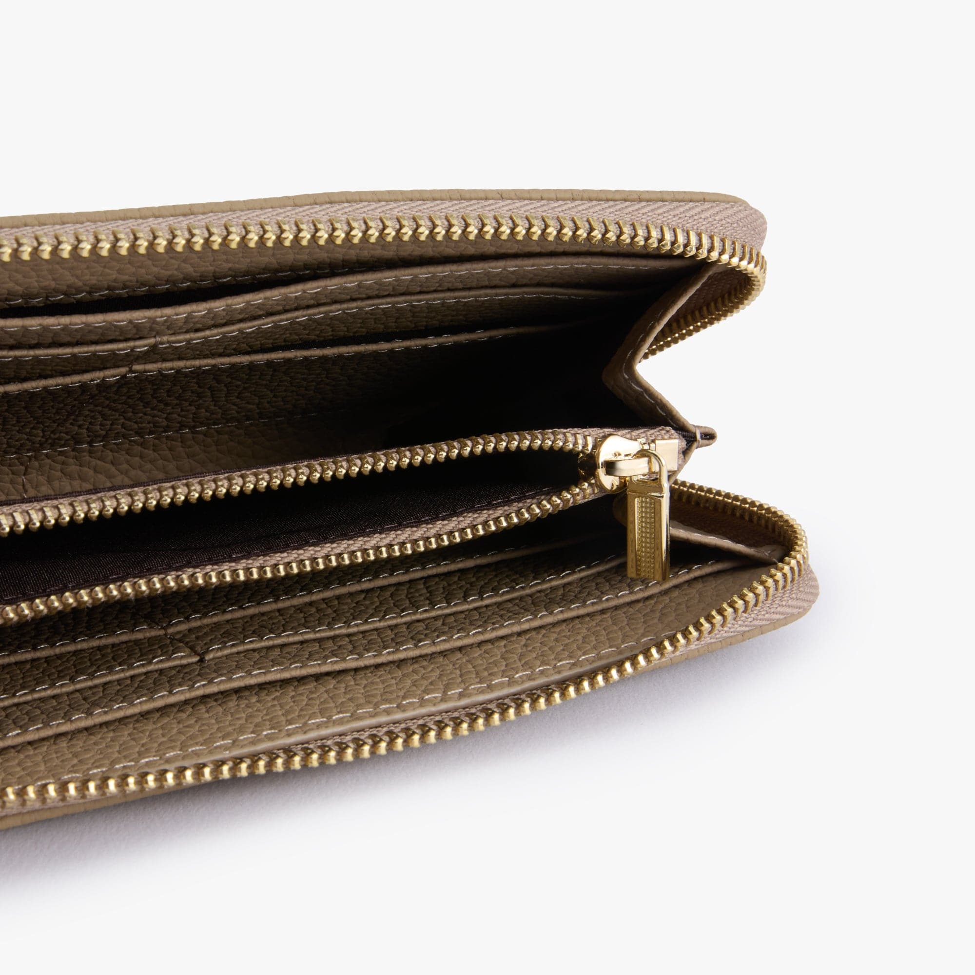 Zip-Around Leather Wallet
