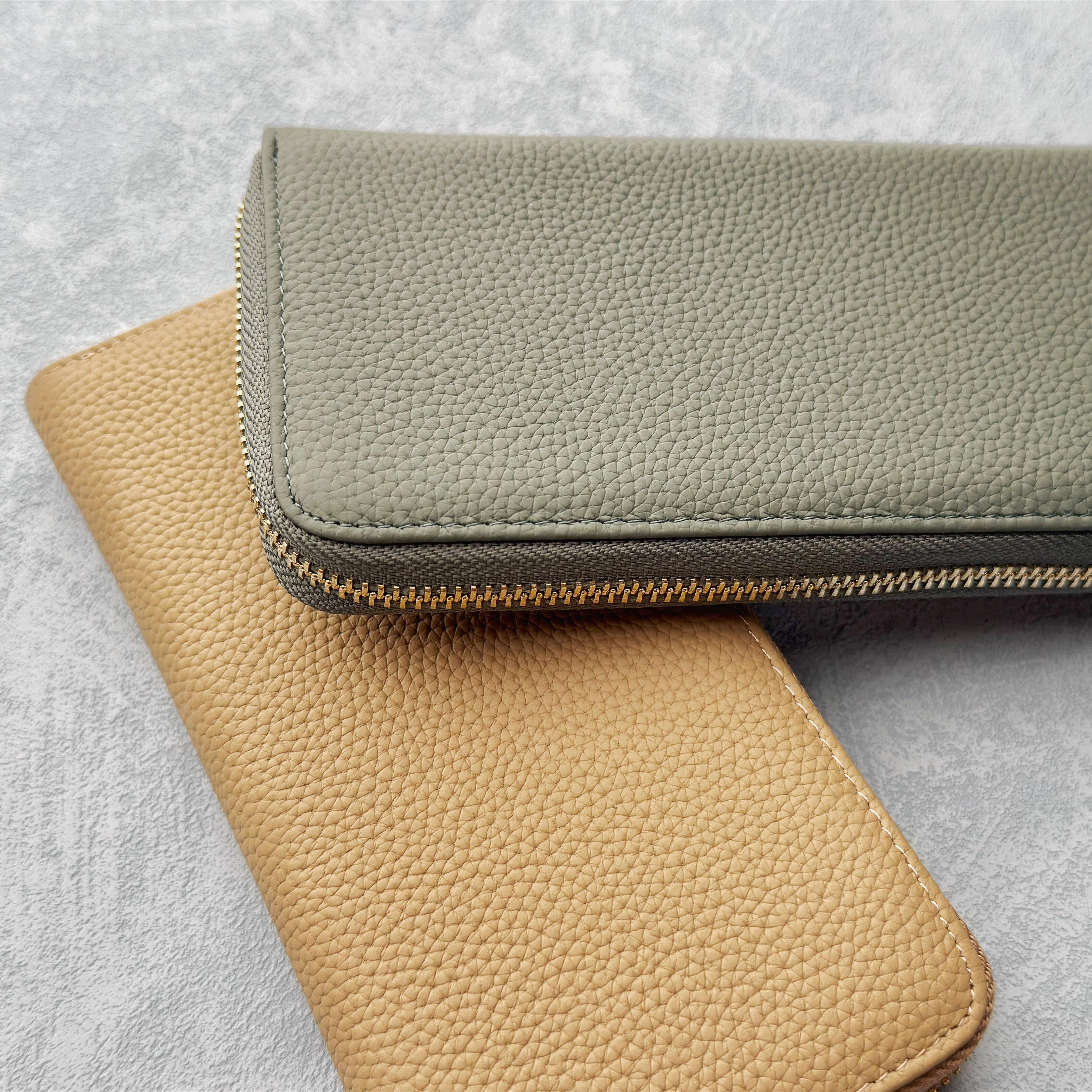 Zip-Around Leather Wallet