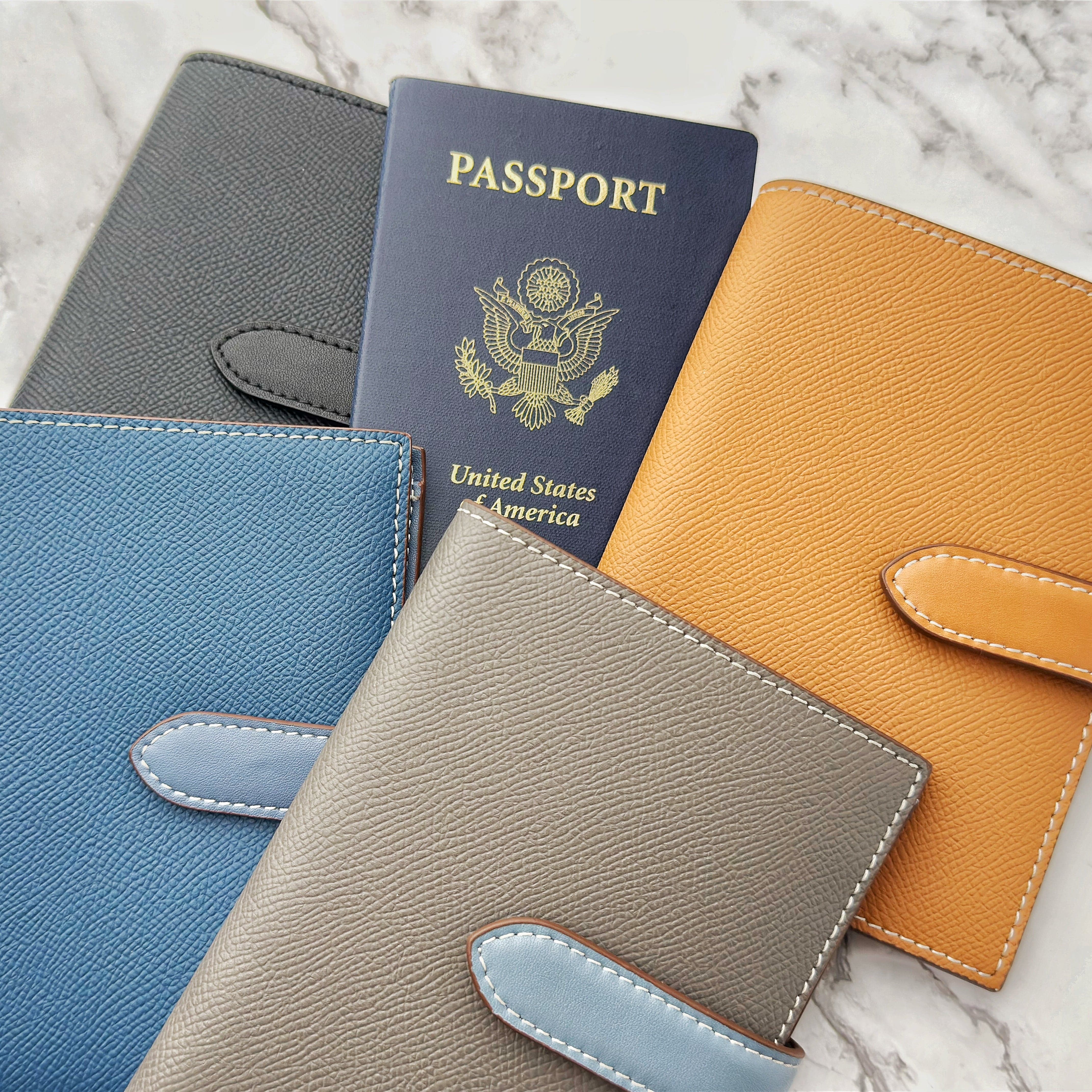Multi-Purpose Leather Passport Wallet