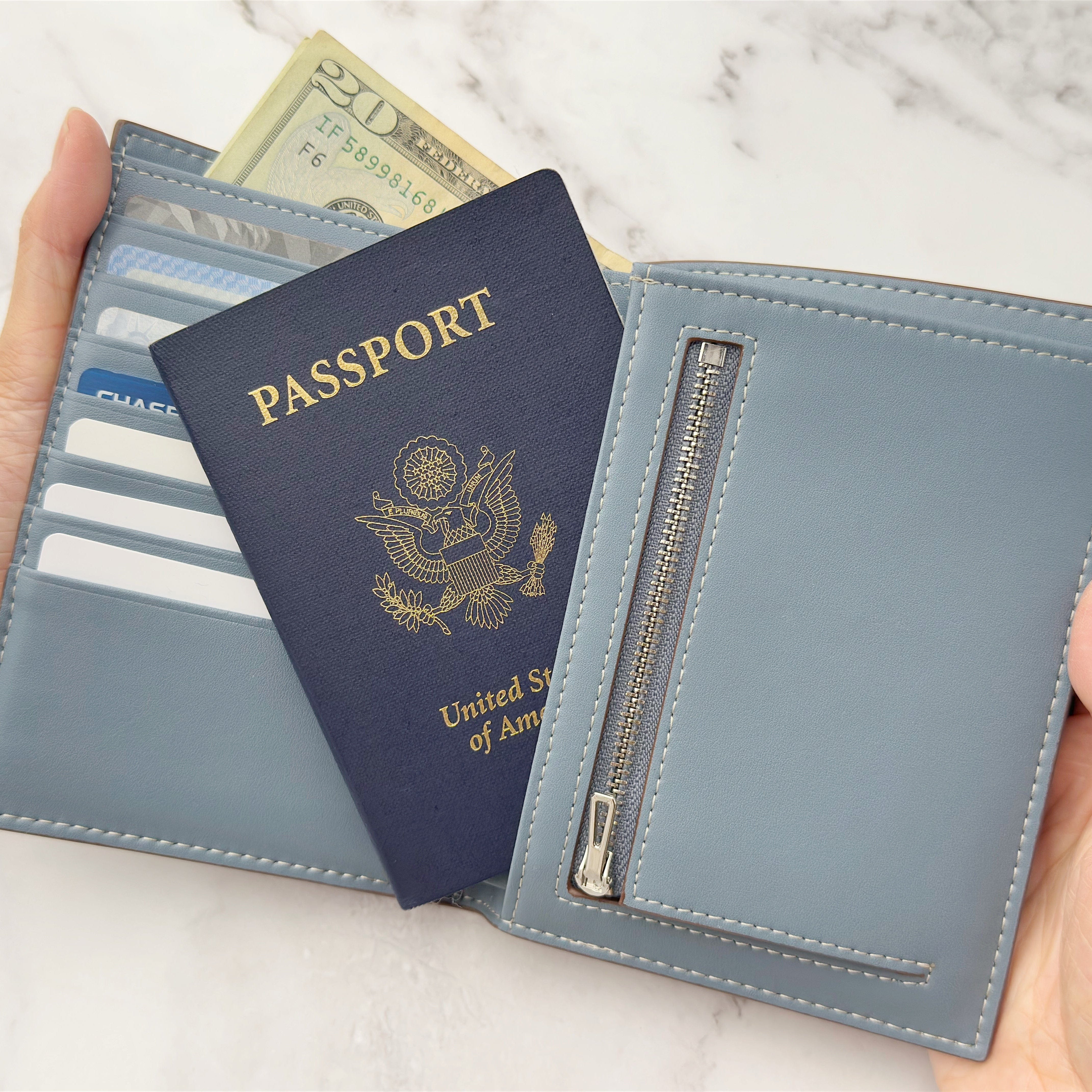 Multi-Purpose Leather Passport Wallet
