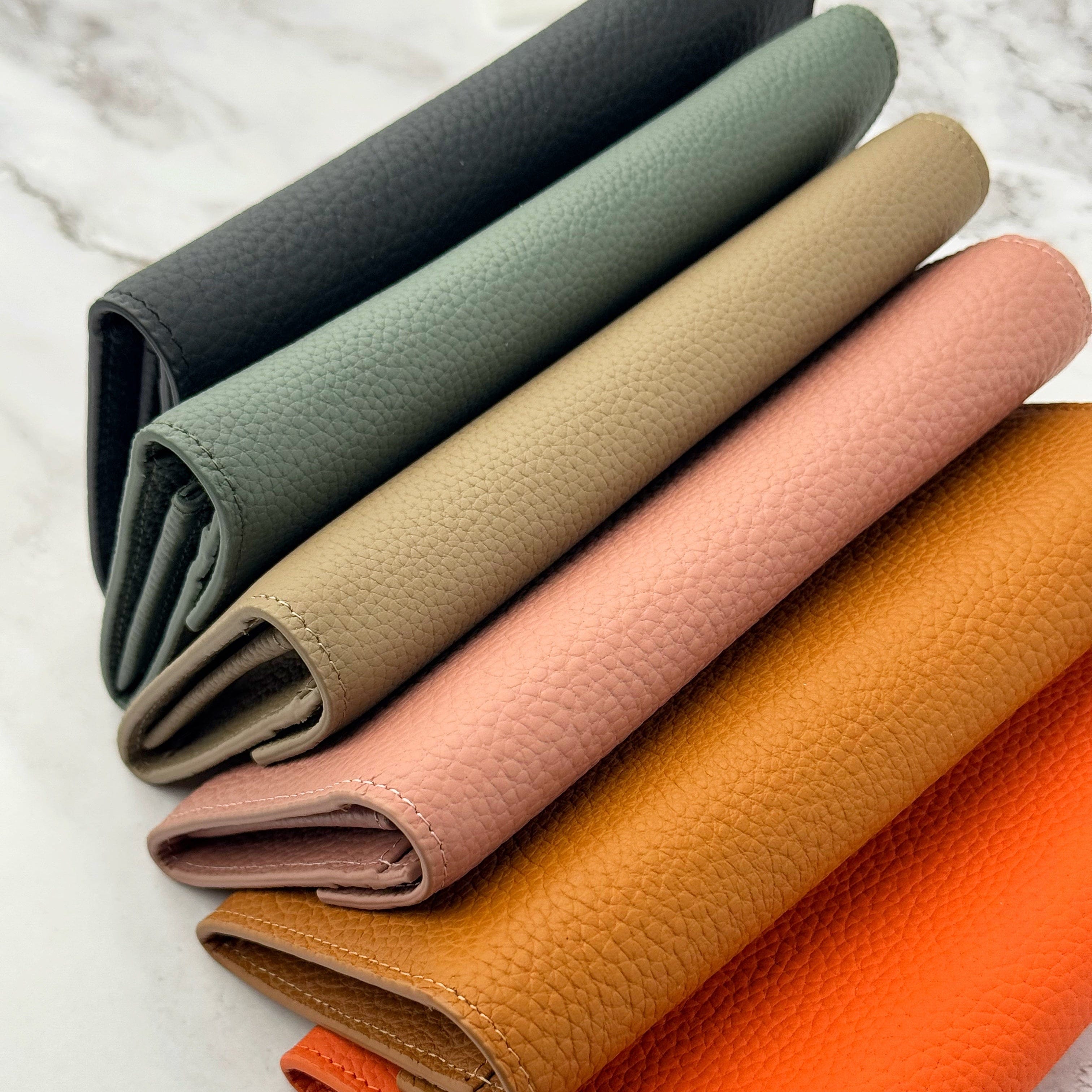 Long Envelope Leather Wallet