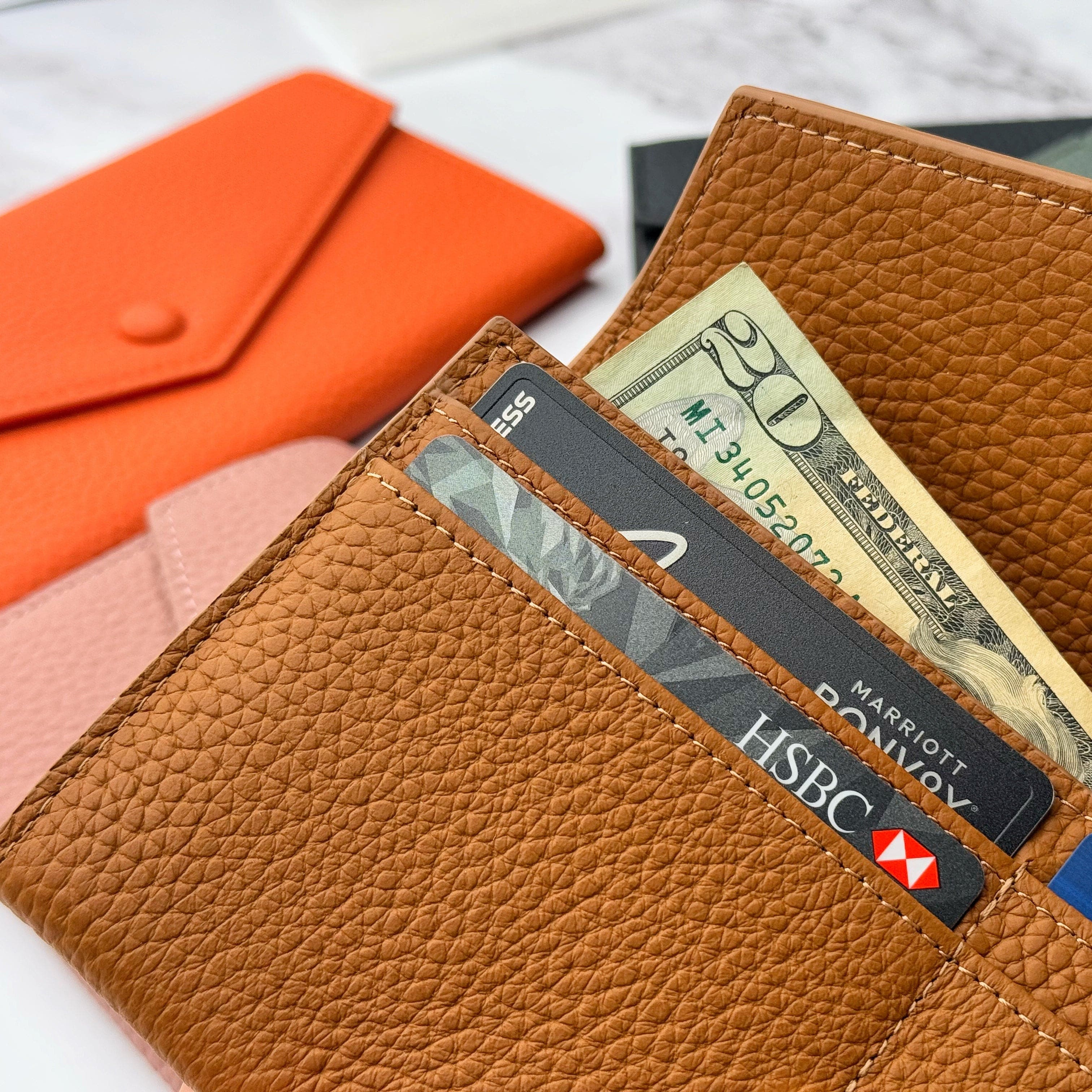 Long Envelope Leather Wallet