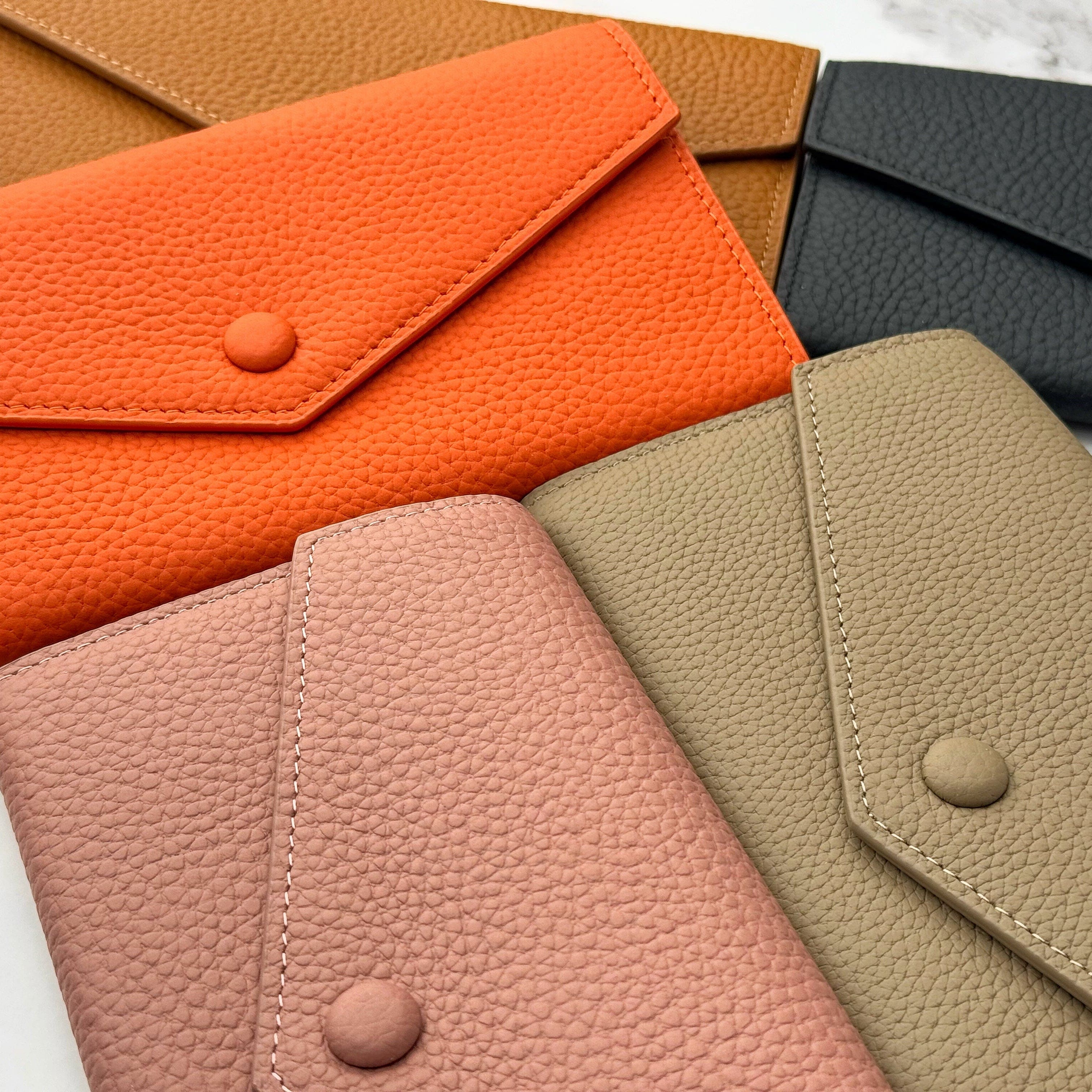 Long Envelope Leather Wallet