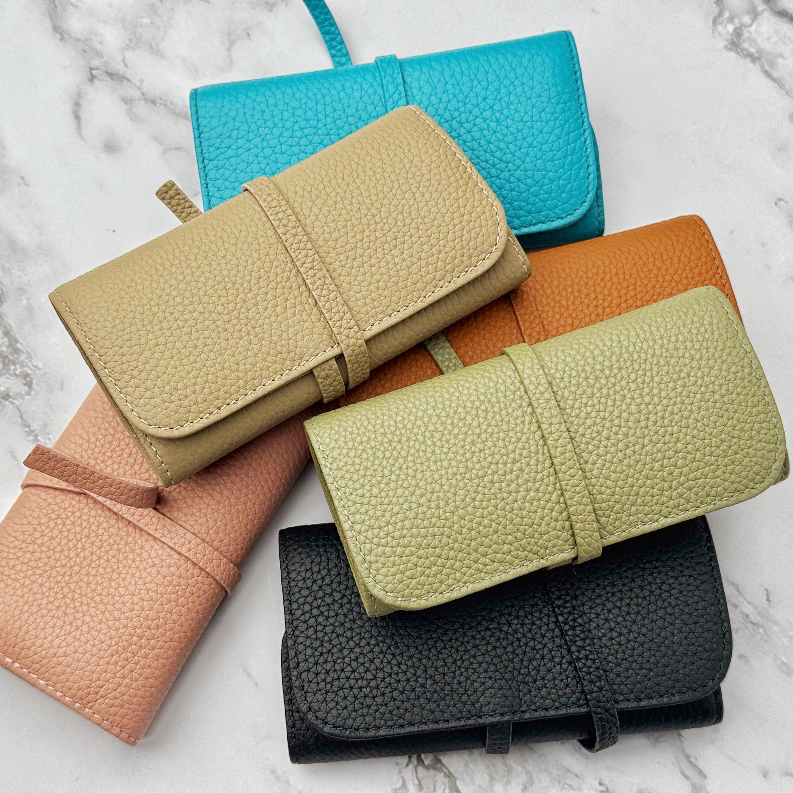 Leather Jewelry Travel Bag