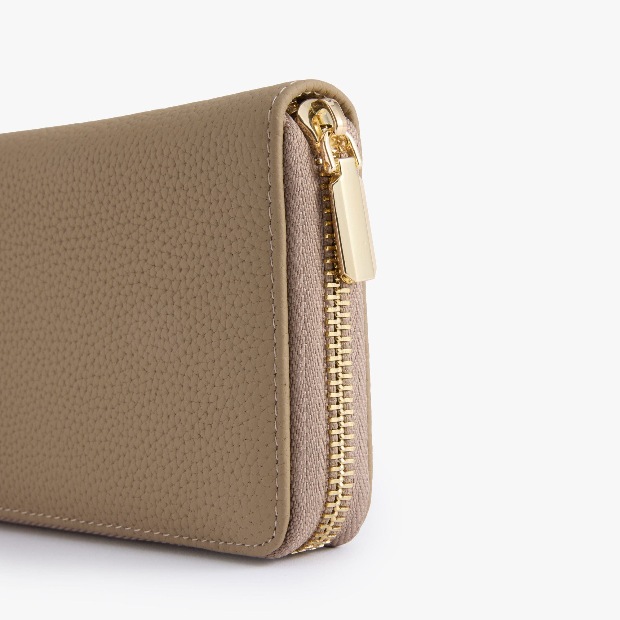 Zip-Around Leather Wallet