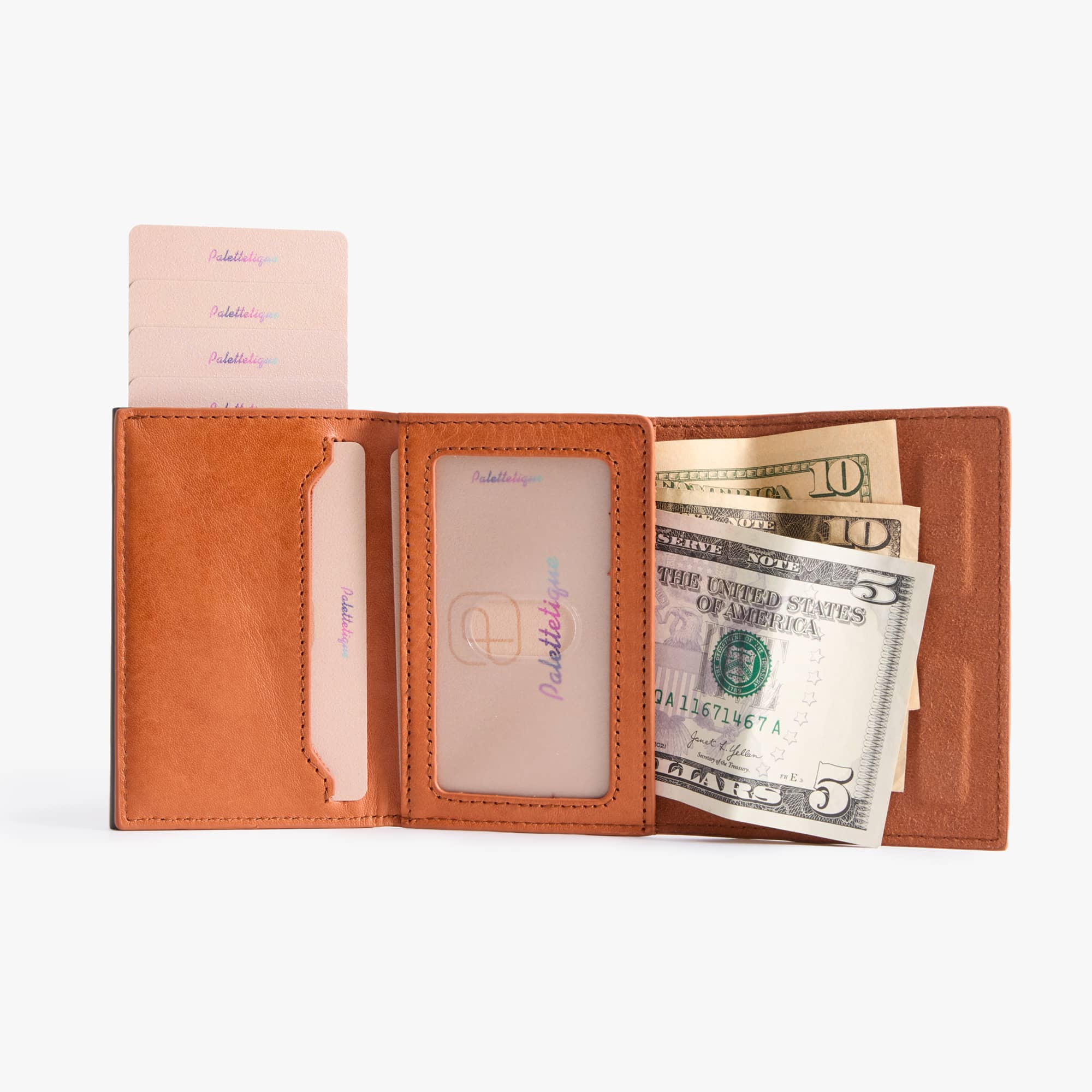 Leather Card Ejector Wallet