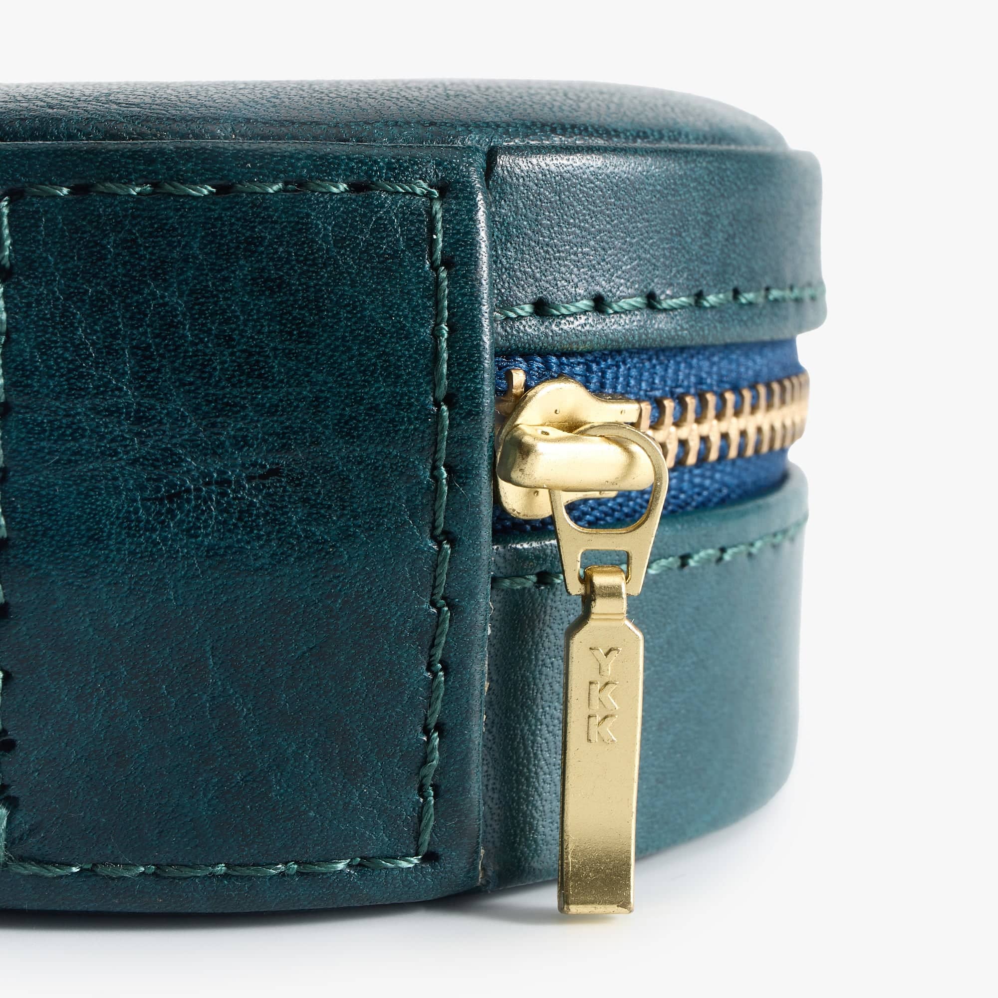 Leather Jewelry Round Case