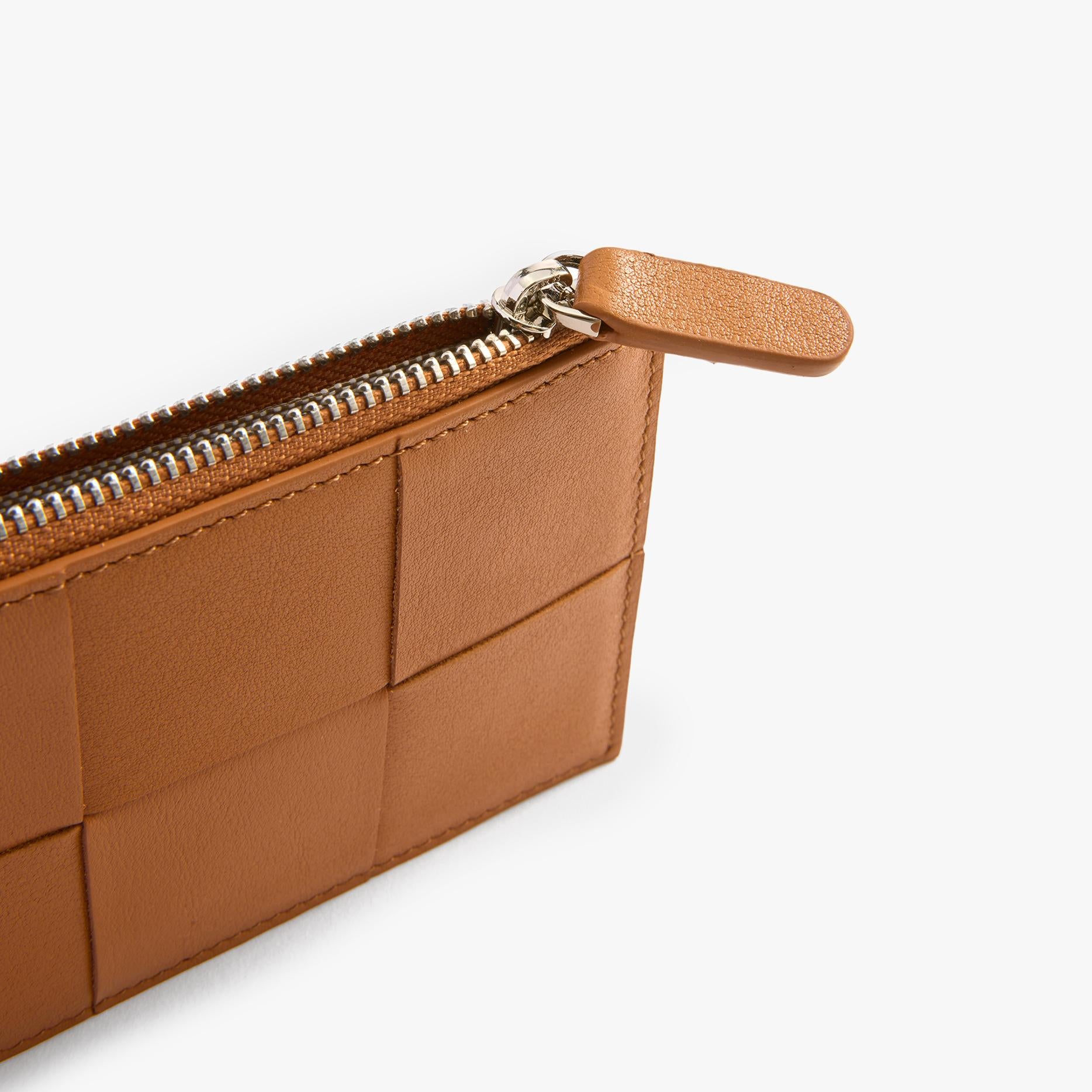 Handmade Woven-Leather Card Holder