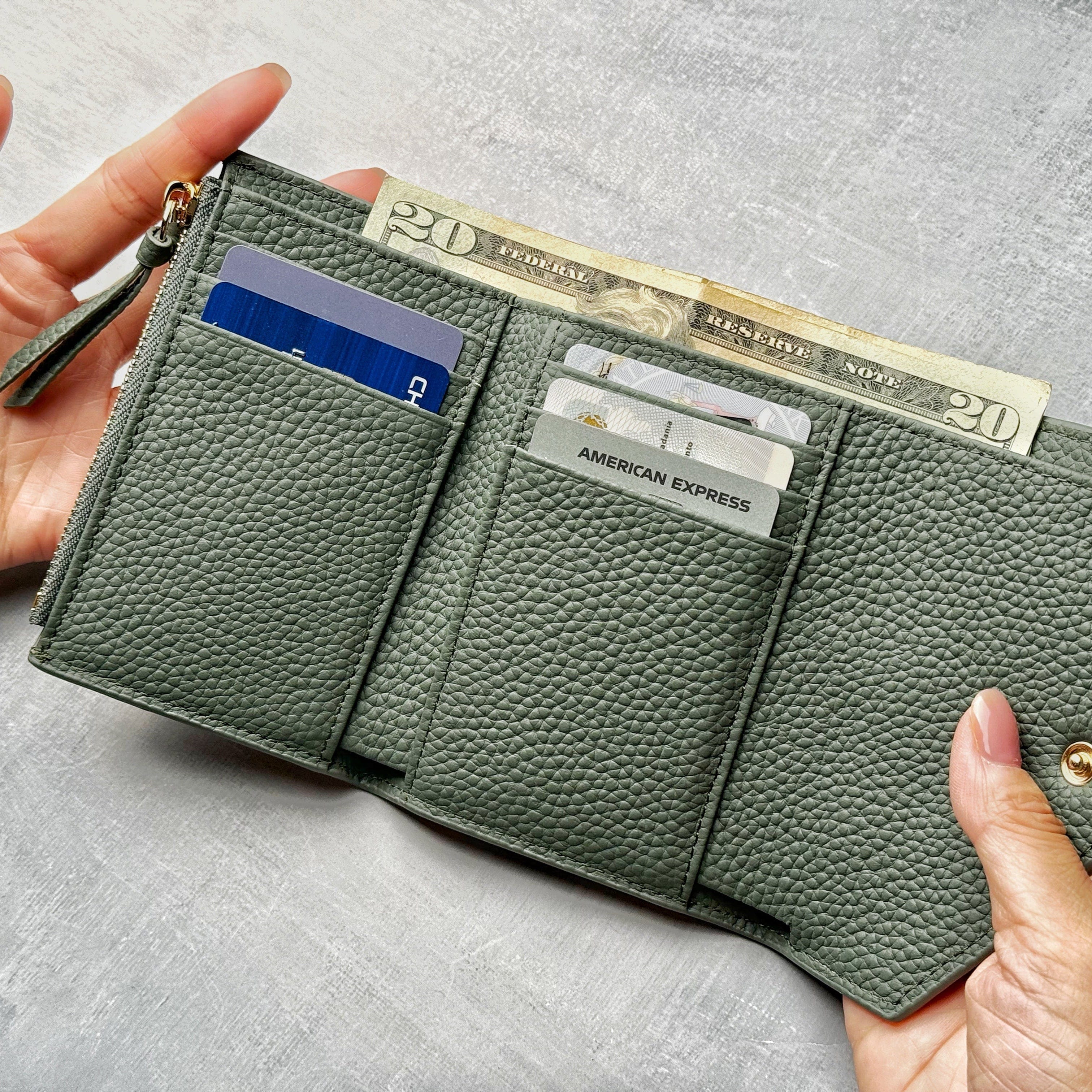 Leather Trifold Wallet