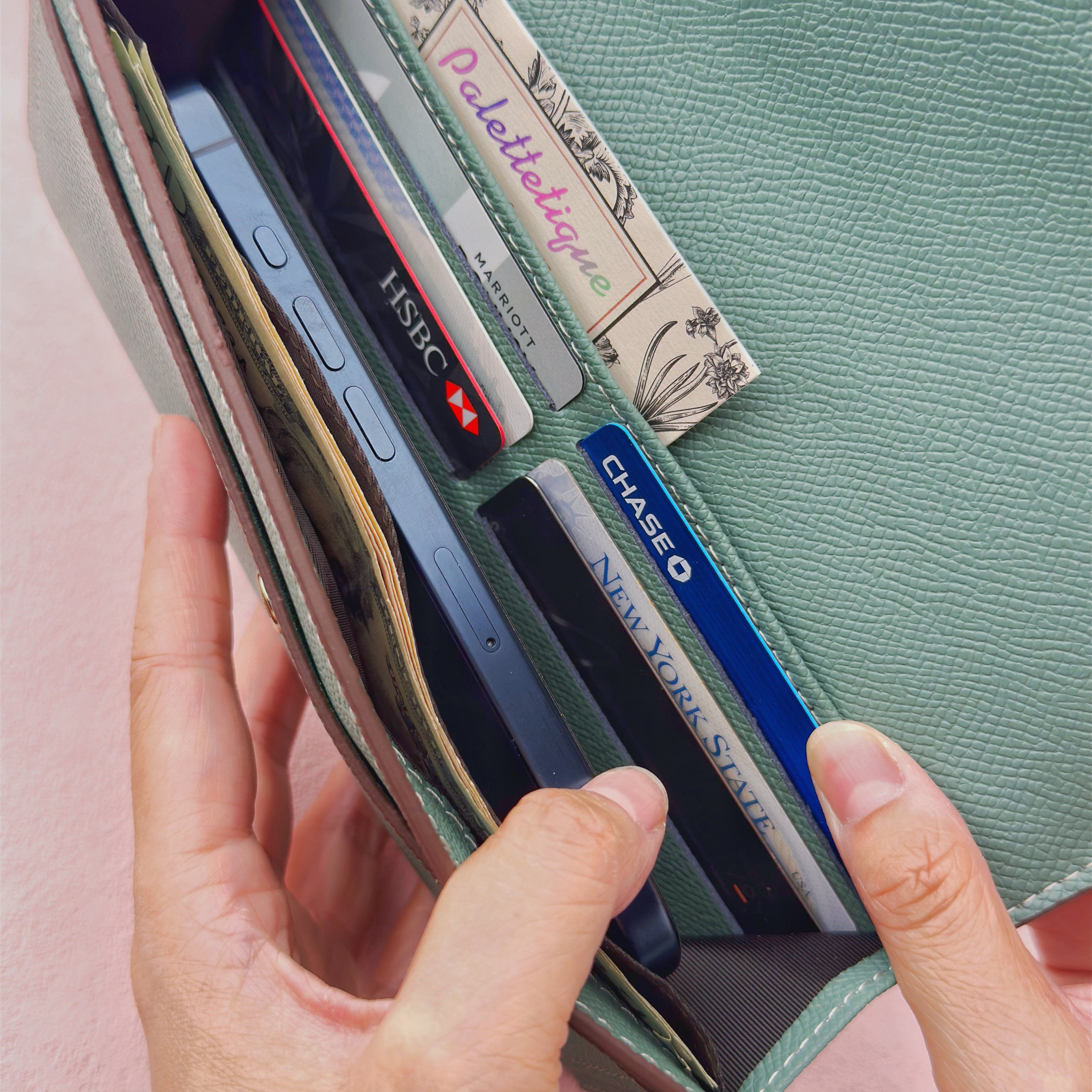 Women Long Clip Leather Wallet
