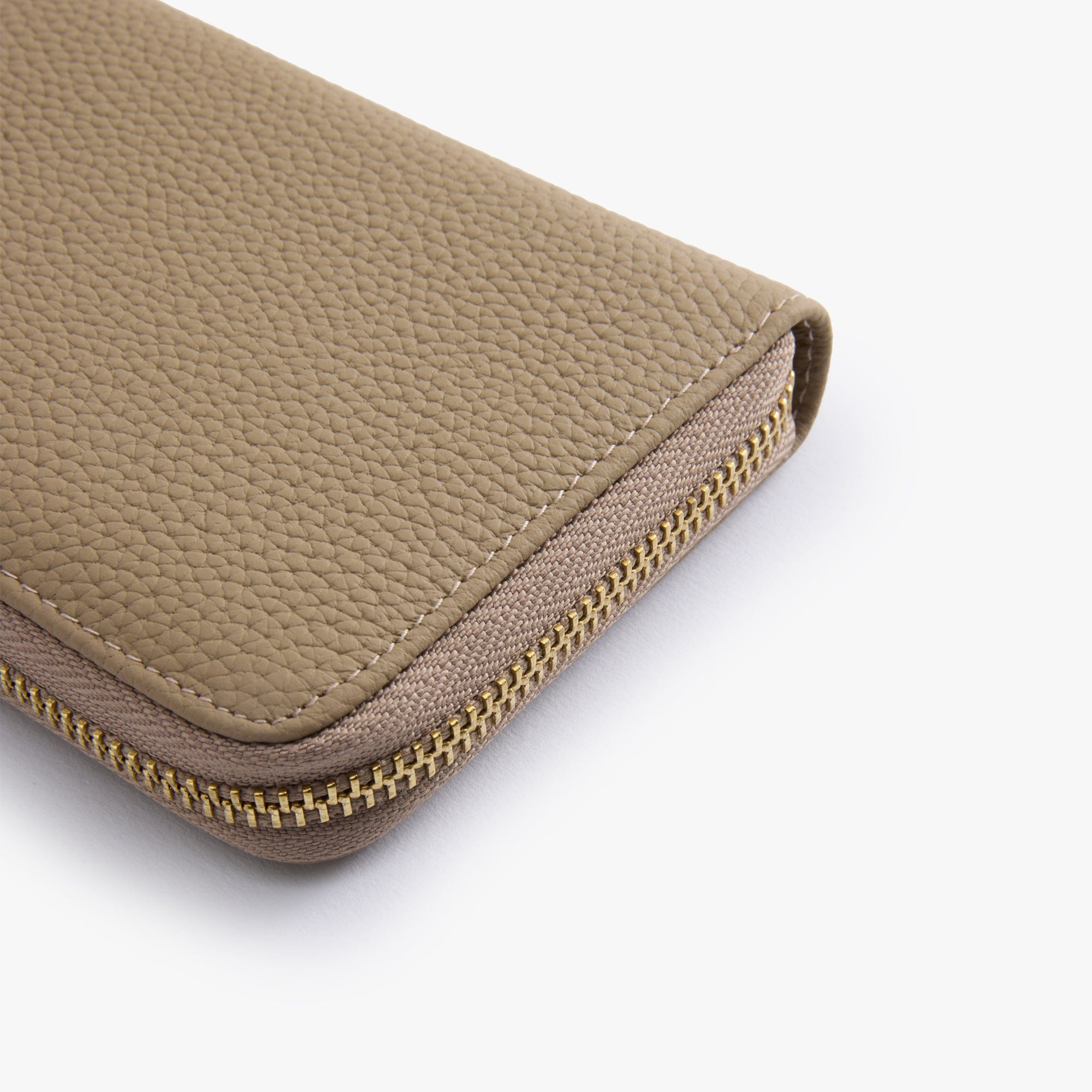 Zip-Around Leather Wallet