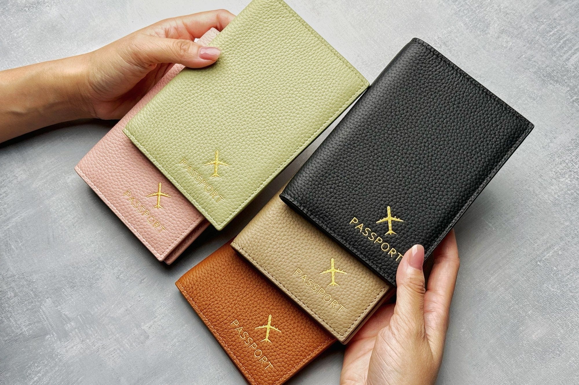 Multi Function Leather Passport Holder