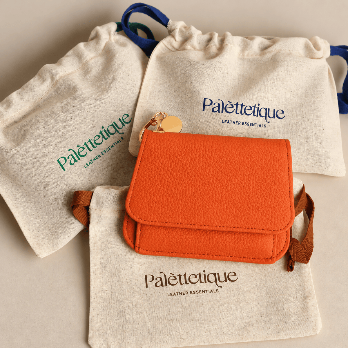 Women Leather Keychain Wallet