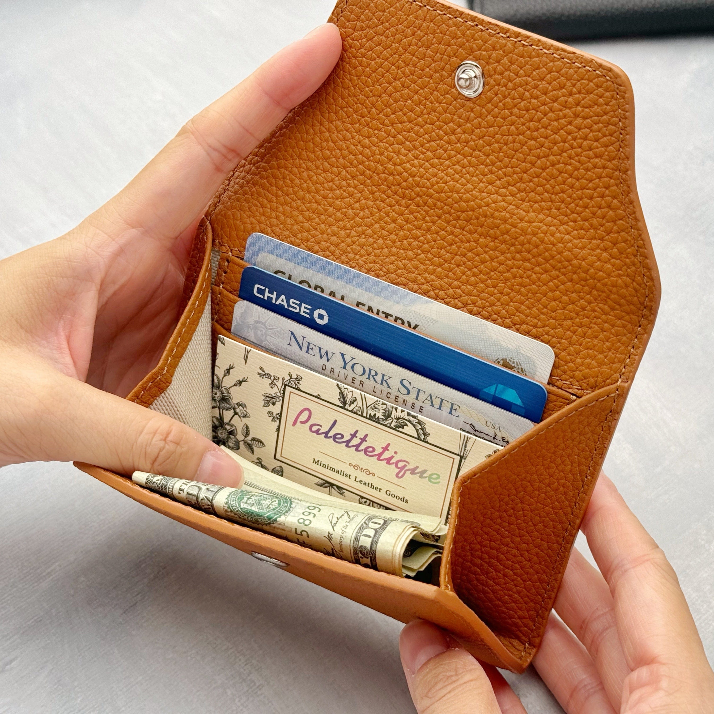 Leather Folded Multi-Card Wallet