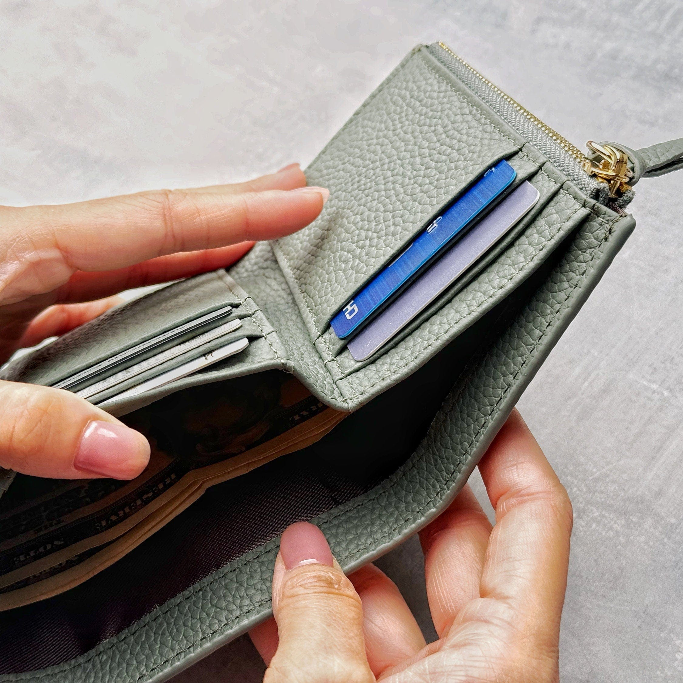 Leather Trifold Wallet