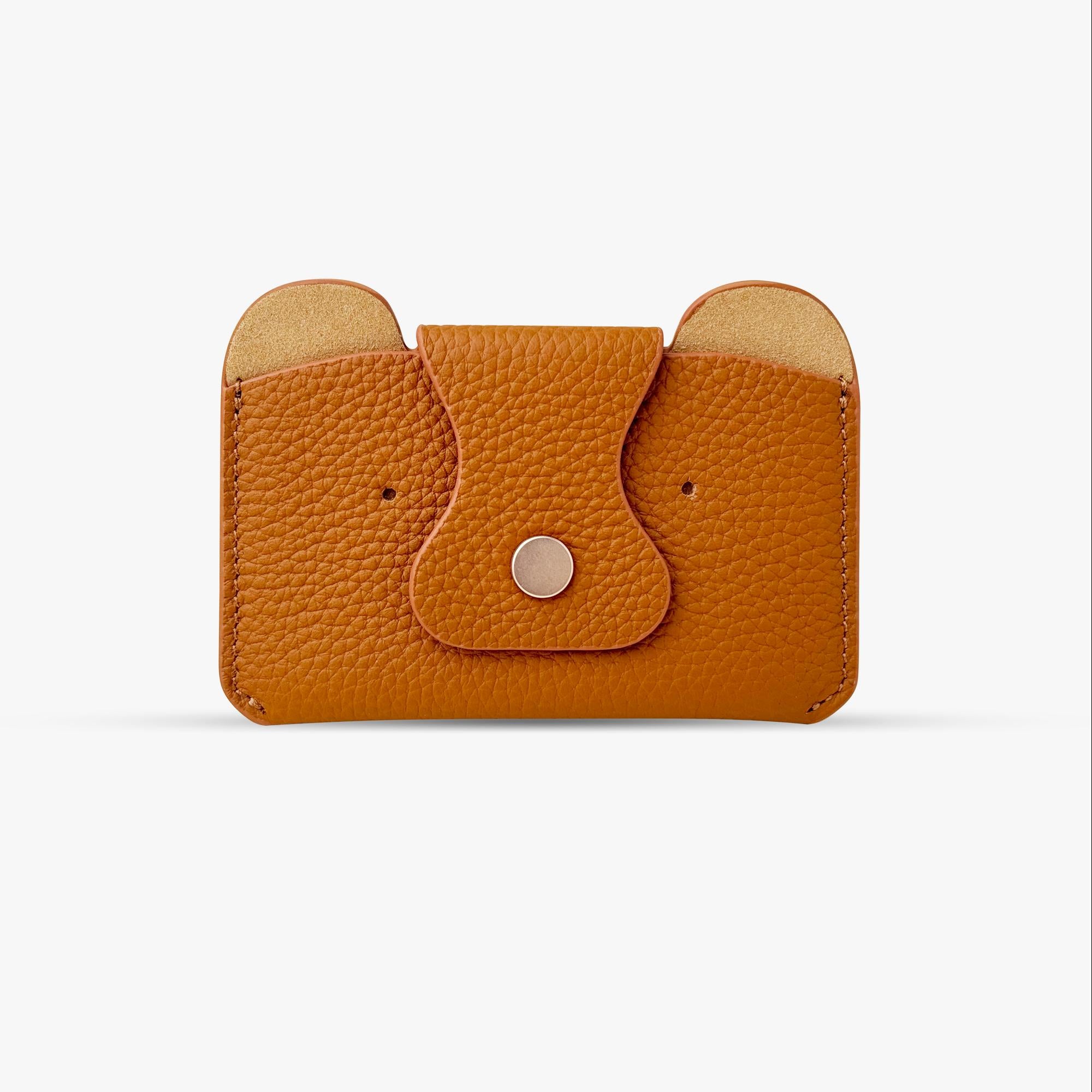 Little Bear Leather Card Holder