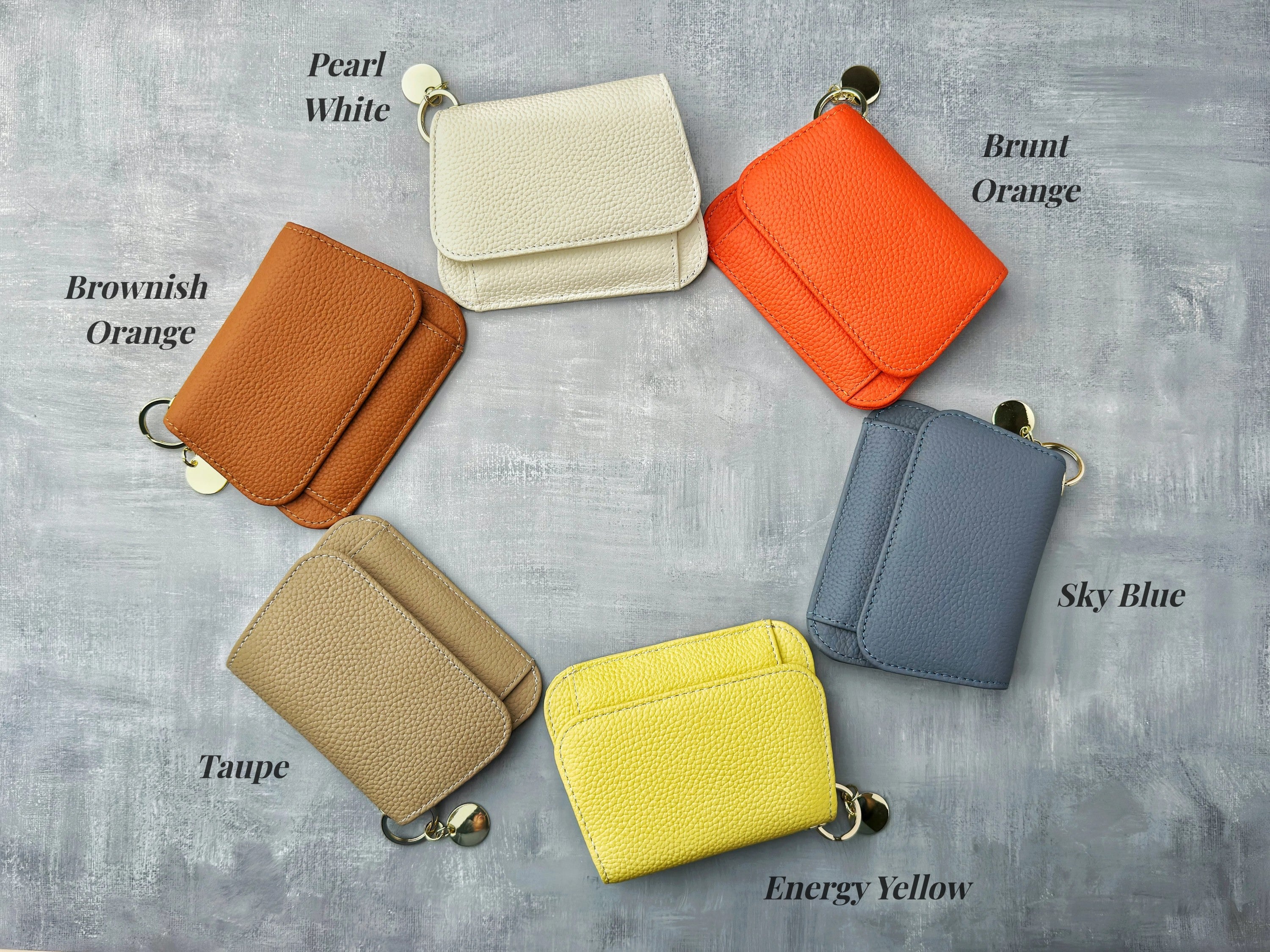 Women Leather Keychain Wallet