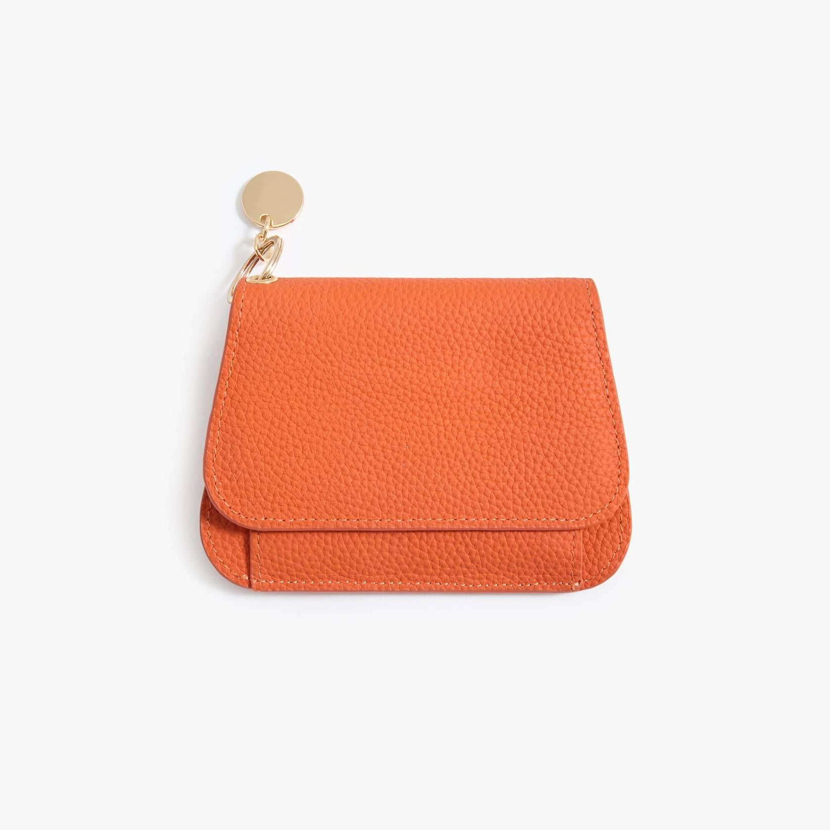 Leather Keychain Wallet with Zip Coin Space| Palettetique