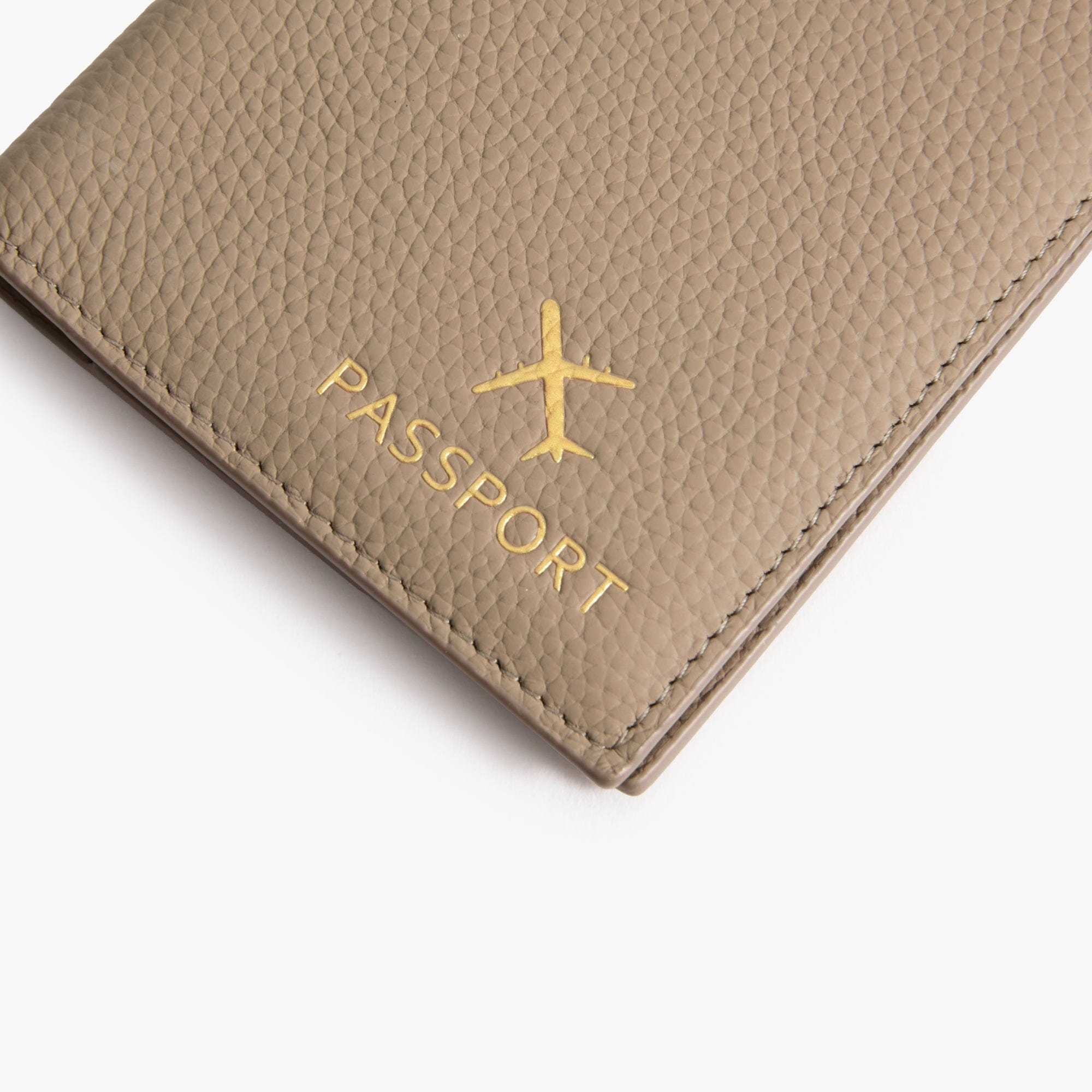 2-Pack Leather Passport Holder – USA Emblem Gold, Faux Leather Travel Case, Unisex