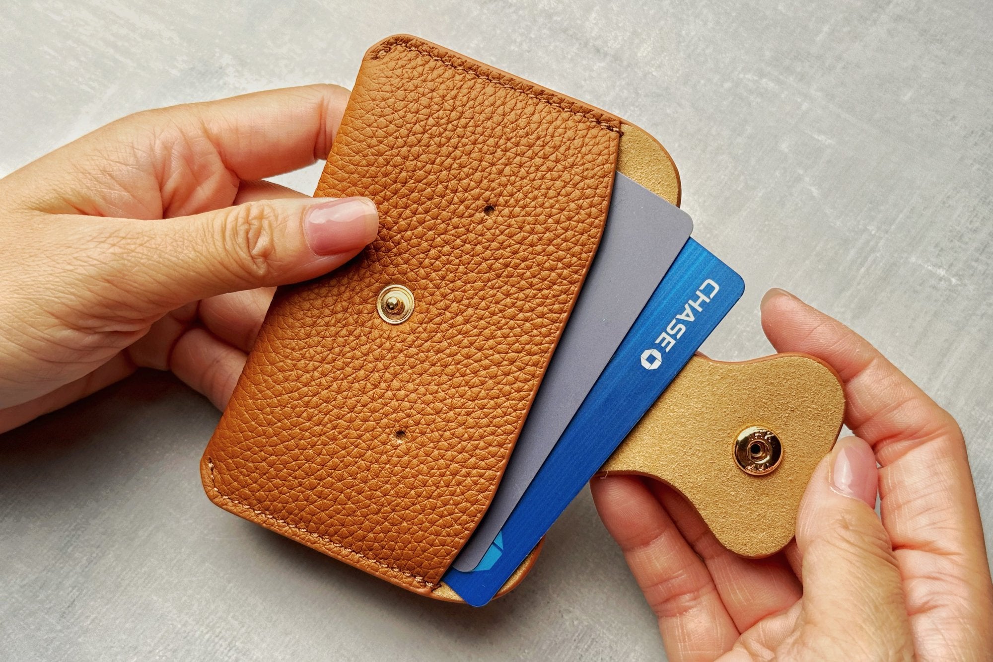 Little Bear Leather Card Holder