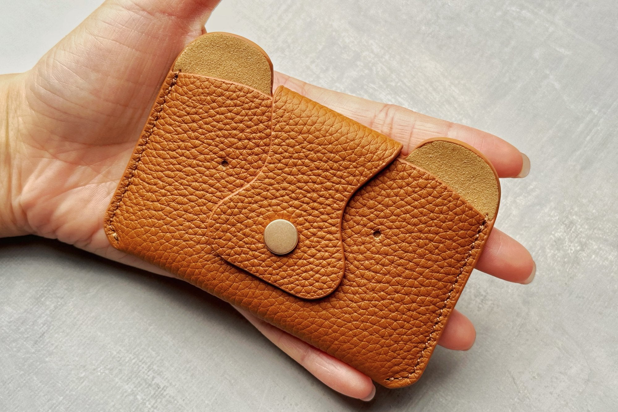 Little Bear Leather Card Holder