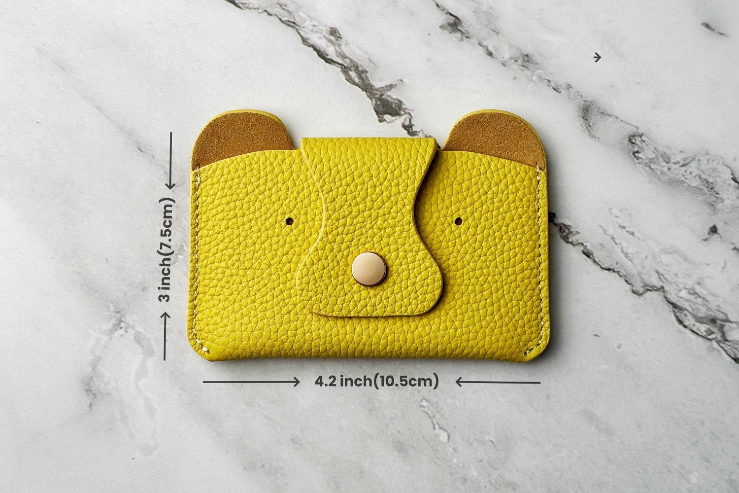 Little Bear Leather Card Holder