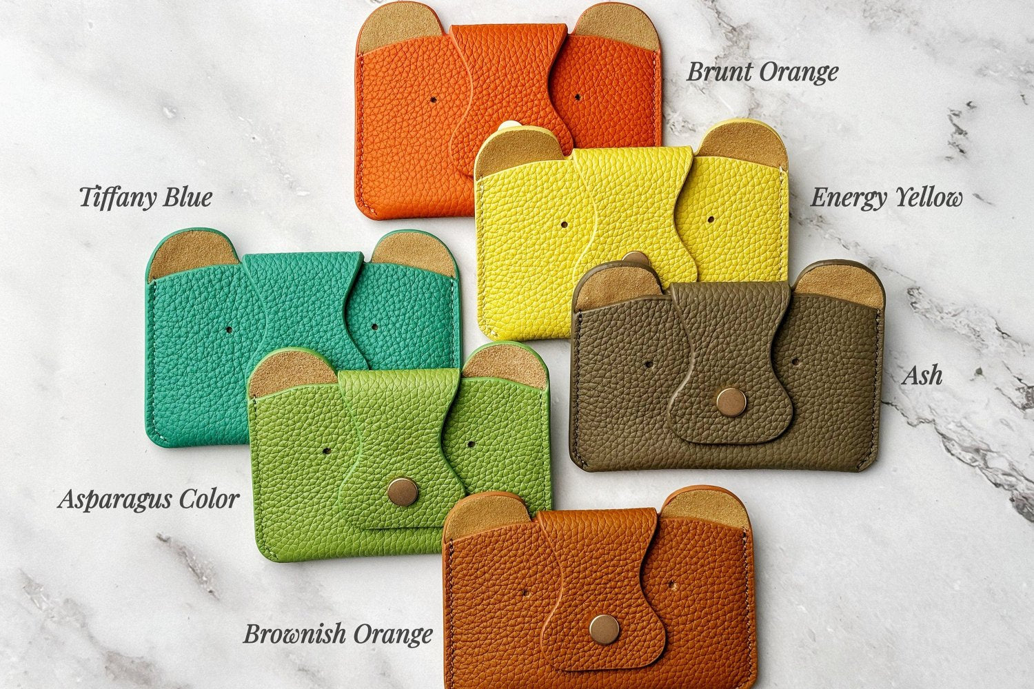 Little Bear Leather Card Holder