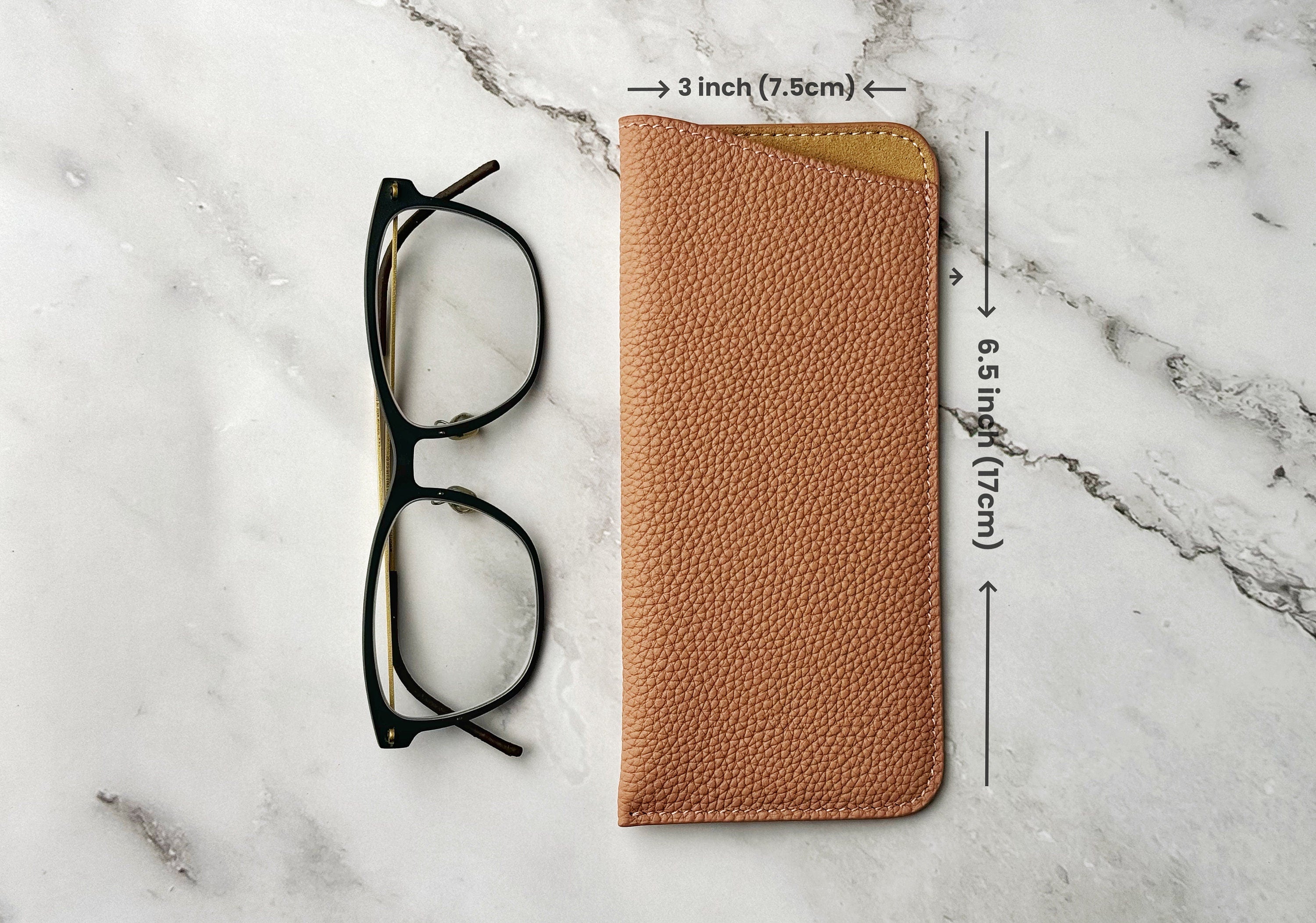 Leather Soft Glasses Sleeve