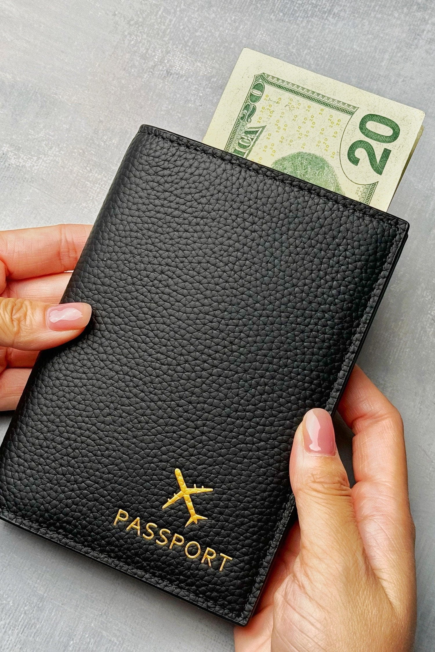 Multi Function Leather Passport Holder